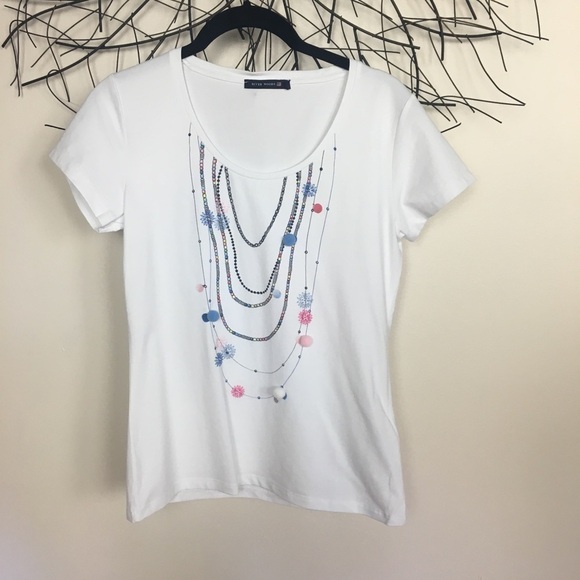 river woods Tops - 🎈🎈🎈Boho river woods Pom Pom t shirt. Small